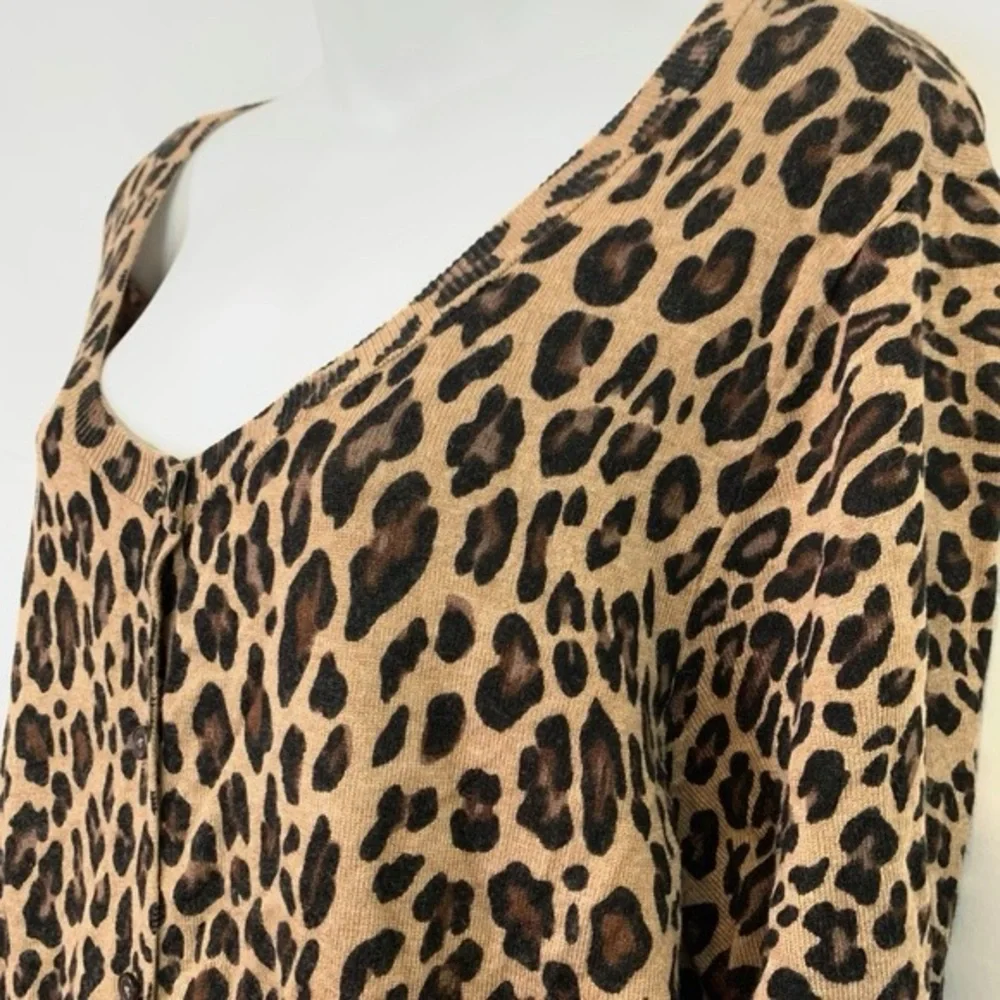 🐆 Lane Bryant, Leopard Print Knit Cardigan